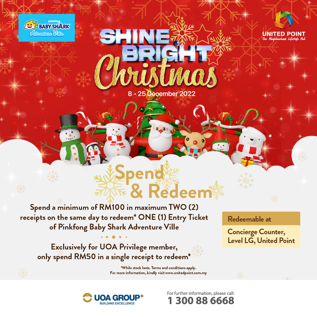 UP - Spend & Redeem -Shine Bright Christmas - 8 - 25 Dec 2022