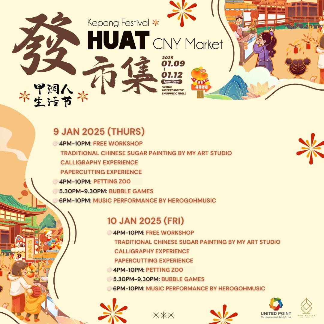 Kepong Fest Huat CNY Market - 9-10 Jan Activities