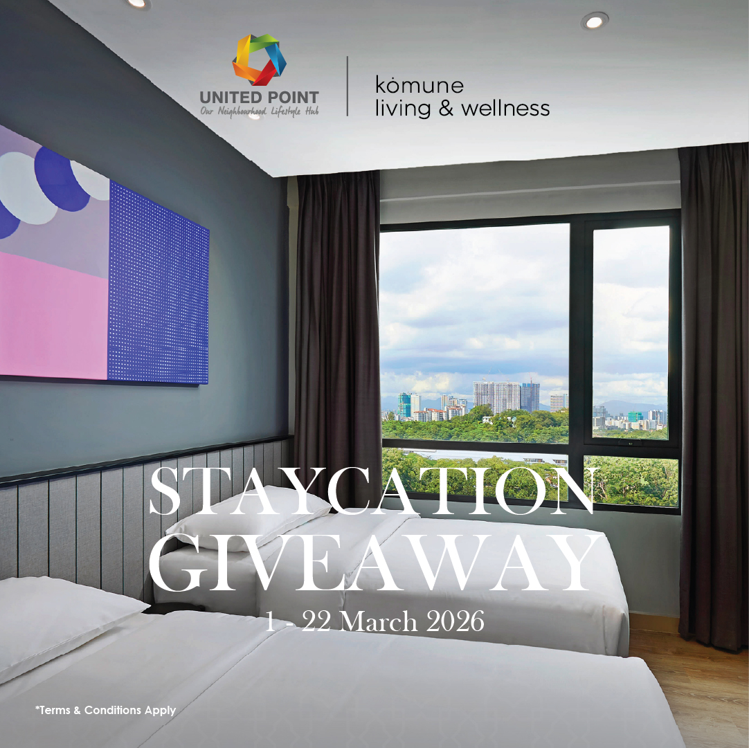 Komune Living & Wellness Staycation Giveaway 1 – 22 March 2026